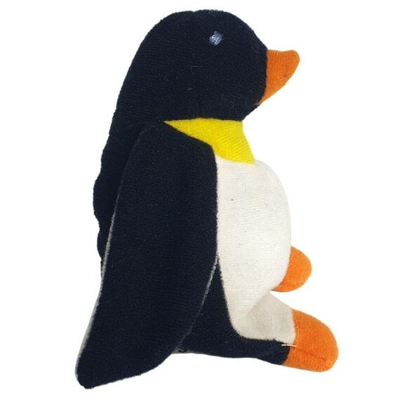 Vintage Ty WADDLE The Penguin Teenie Beanie Babies 5" Plush 1993 Stuffed Toy - Picture 2 of 8